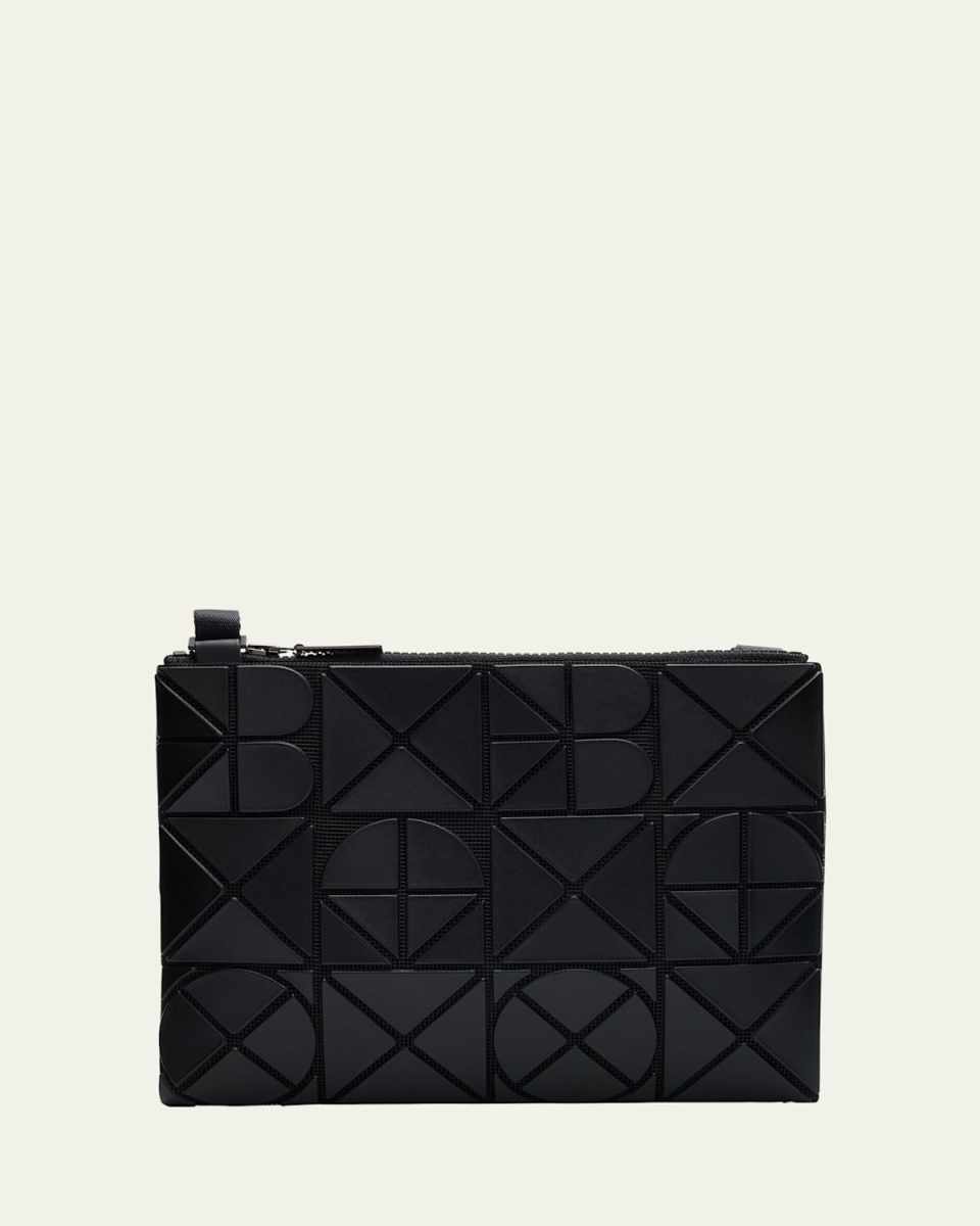 Font Geometric Crossbody Bag